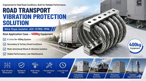 मल्टी-रोड ट्रांसपोर्ट में 400 किग्रा उपकरण के लिए तार रस्सी अलगाव