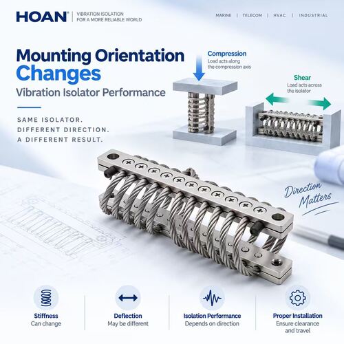 नवीनतम कंपनी ब्लॉग के बारे में How Mounting Orientation Changes Vibration Isolator Performance