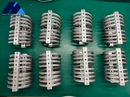 अच्छी कीमत 370 किग्रा अधिकतम स्थिर भार के साथ स्टेनलेस स्टील वायर रोप आइसोलेटर, समुद्री शॉक और कंपन डंपिंग के लिए ऑनलाइन